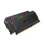 image produit Corsair Dominator Platinum RGB 16GB (2x8GB) DDR4 3200 (PC4-28800) C16 1.35V AMD Optimized Memory- Noire - livrable en France