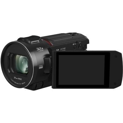 image Panasonic VX3 | Caméscope 4K (Qualité vidéo 4K 25p, Zoom Optique 24x, Grand Angle 25mm, Ecran tact., Stabilisé, AF 4K, HDR) Noir – Version Française