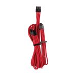 image produit Corsair Câbles PCIe (connecteur double) type 4 Gen 4 à gainage individuel Premium - Rouge