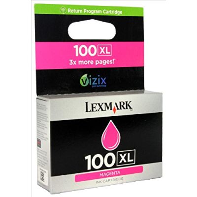 Lexmark 100XL Cartouche d'encre Lexmark Return Programme haute capacité Magenta