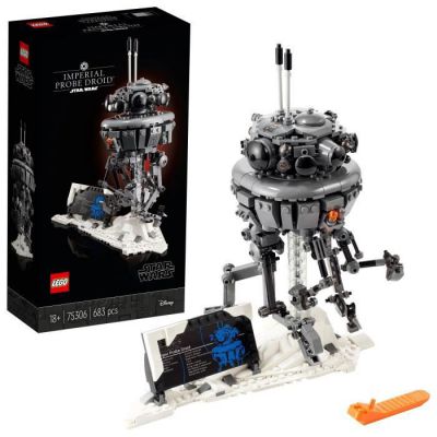 image LEGO 75306 Star Wars Droïde sonde impérial, Jeu de Construction pour Adulte, Modèle de Collection, Idée de Cadeau