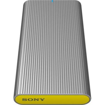image SSD externe Sony SL-MG5 500 Go USB-C 3.1 Gen. 2 (étanche IP67, cryptage 256 Bits) aluminium