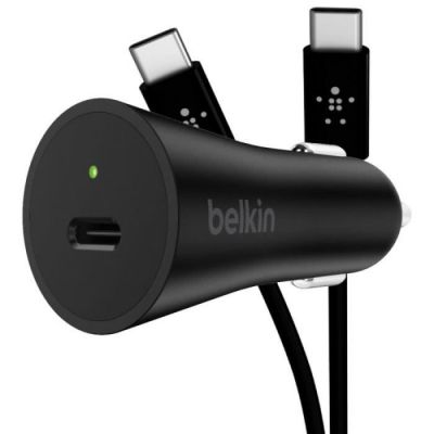 image Belkin QC 4+Charger Car 27W 1.2M USB-C Noir