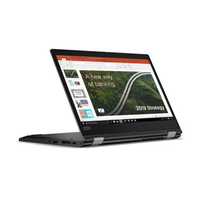 image Lenovo ThinkPad L13 Yoga Gen 2 Ordinateur Portable Tactile 13.3" FHD (Intel Core i3 11e gén, 8 Go RAM, 256 Go SSD, Windows 10 Pro, Noir) - Clavier AZERTY Rétroéclairé