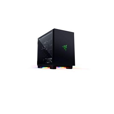 image Razer Tomahawk Mini-ITX - Mallette de Jeu avec Razer Chroma RGB (Portes Battantes des Deux Côtés, Ventilation, Filtre à Poussière, Gestion des Câbles, pour Radiateurs Jusqu'à 240 mm)