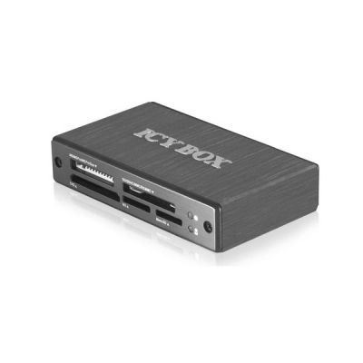 image ICY BOX USB 3.0 Lecteur de Cartes, Extern, USB 3.0 Connexion hôte IB-869a Noir