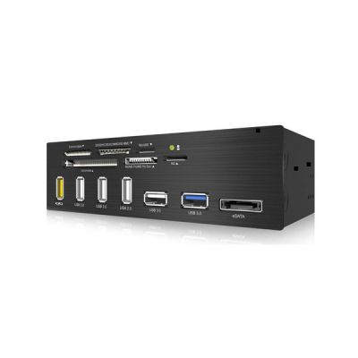 image ICY BOX IB-867-B Lecteur de multicarte USB 2.0 Noir