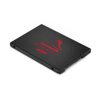 image Seagate IronWolf 125 NAS SSD, 4 To, 2,5" SATA 6 Gbits/s, vitesses jusqu'à 560 Mo/s, endurance 0,7 DWPD, services Rescue valables 3 ans (ZA4000NM1A002)