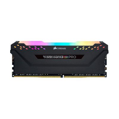 image Corsair Vengeance RGB Pro 8 Go (1x8 Go) DDR4 3200 (PC4-25600) C16 optimisé pour AMD Ryzen - Noire CMW8GX4M1Z3200C16