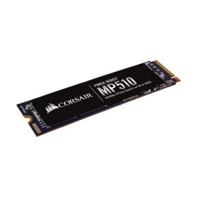 image Corsair MP510, Force Series, 4 To Ultra-Rapides PCIe Gen 3 x4, M.2 NVMe, Disque SSD (Jusqu’à 3 480 Mo/s Lecture Séquentielle et 3 000 Mo/s D’Écriture Séquentielle, 3D TLC NAND et Format M.2) Noir