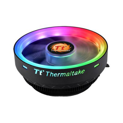 image Thermaltake Refroidisseur d'air UX 100 ARGB | Ventilateur PWM silencieux de 120 mm | pour socket Intel et AMD | adressable 5 V | 65 W | Noir