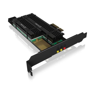 image ICY BOX IB-PCI215M2-HSL Carte d'extension PCIe pour 2X M.2 SSD INCL. dissipateur Thermique