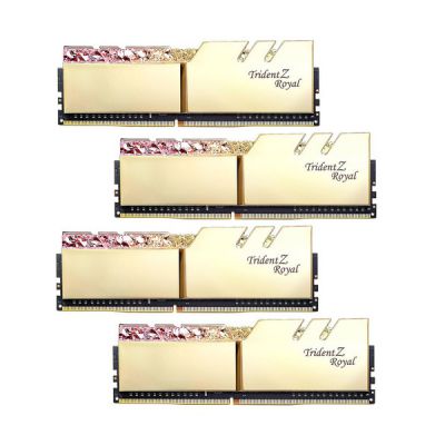 image DDR4 G.Skill Trident Z Royal Or - 64 Go (4 x 16 Go) 3200 MHz - CAS 14
