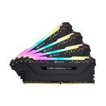 image produit Corsair Mémoire de Bureau Corsair Vengeance RGB Pro 64 Go (4x16 Go) DDR4 3200 (PC4-25600) C16 - Noir - livrable en France