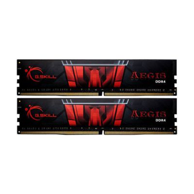 image Kit Barrettes mémoire 16Go (2x8Go) DIMM DDR4 G.Skill Aegis PC4-19200 (2400 MHz) (Noir et Rouge)