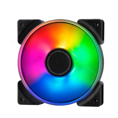 image Fractal Design Prisma AL-12 – 120mm Computer Fan - PWM Control - Six addressable RGB LEDs - ARGB - Optimized for Silent Computing and High Airflow - LLS Bearings - TripWire Technology - RGB (1-pack)