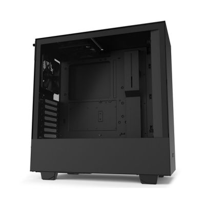 image NZXT H510 - Compact ATX Mid-Tower PC Gaming Case - Front I/O USB Type-C Port - Tempered Glass Side Panel - Cable Management System - Water-Cooling Ready - Steel Construction - Black