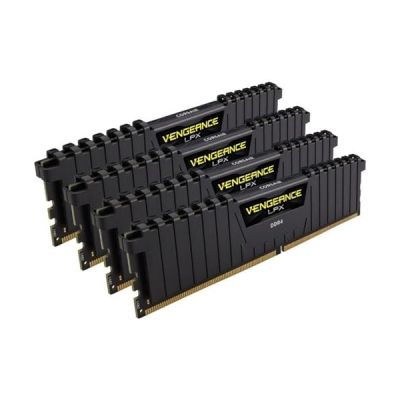 image Corsair Vengeance LPX 64Go (4x16Go) DDR4 3000MHz C16 XMP 2.0 Kit de Mémoire Haute Performance - Noir