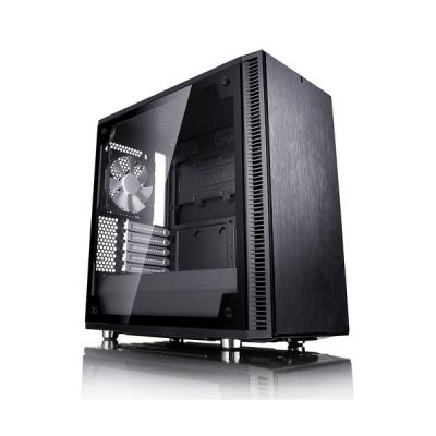 image Fractal Design Define Mini C - Mini Tower Computer Case - mATX - Optimized for High Airflow and - 2X Fractal Design Dynamic X2 GP-12 120mm Silent Fans Included - PSU Shroud - Tempered Glass - Black