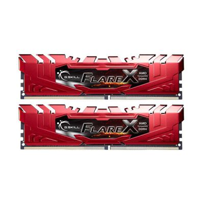 image Barrette mémoire RAM DDR4 FalreX Rouge 16 Go (Kit 2x8Go) G.Skill PC19200 (2400 MHz), Red