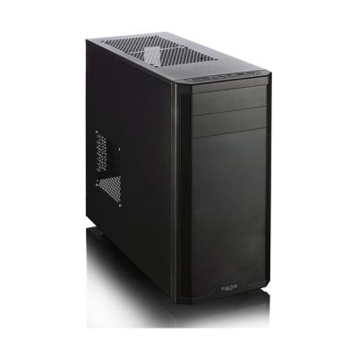 image Fractal Design Core 2500 - Compact Mid Tower Computer Case - ATX - Optimized High Airflow and Cooling - 2X 120mm Silent Fans Included - Brushed Aluminium - Water-Cooling Ready - Black