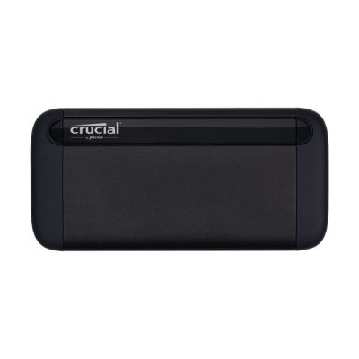 image Crucial CT2000X8SSD9 X8 2To Portable SSD – Vitesses atteignant 1050Mo/s – USB 3.2 – Lecteur d’état solide externe, USB-C, USB-A