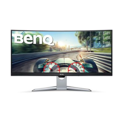 image BenQ EX3501R écran Gaming incurvé de 35 pouces, WQHD 3440 x 1440, 100Hz, HDR, 21:9, FreeSync, 1800R, HDMI, Display Port, USBC, Gris