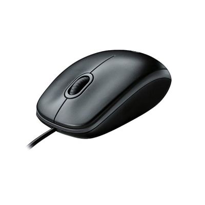 image Logitech B100 Souris Filaire USB, 3 Boutons, Suivi Optique, Ambidextre, Compatible avec PC/Mac/Ordinateur Portable/Chromebook - Noire