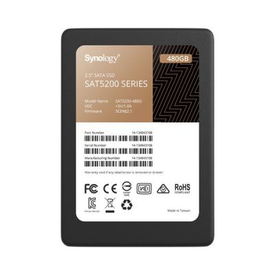 image Synology SAT5200-480G - Disque SSD - 480 Go - Interne - 2.5" - SATA 6Gb/s
