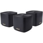 image produit ASUS ZenWiFi XD4 Noir - Pack de 3 - Système Wi-FI 6 AX Mesh, Double Bande (2,4 GHz / 5GHz), 1800 Mbit/s, 600m2, AiProtection avec TrendMicro à vie, Ports WAN/LAN - livrable en France