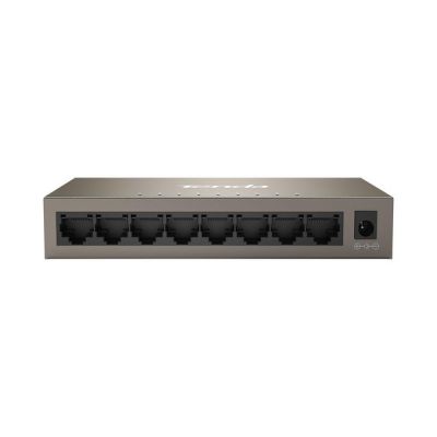 image Tenda Switch Ethernet 8 Ports Gigabit 10/100/1000 Mbps, Switch RJ45 de Réseau Domestique, Switch Gigabit de Bureau, Plug & Play, Aucune Configuration Requise, Cadre Métallique (TEG1008M)