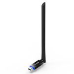 image produit Tenda U10 Clé WiFi Puissante, Mini WIFI Adaptateur AC650Mbps, Dongle WiFi, Antenne à Gain élevé 6dBi, Carte WIFI Compatible avec Windows 11/10/8.1/8/7/XP, Mac OS X 10.9-10.13, Linux