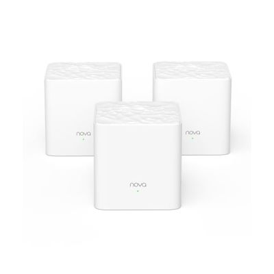 image Tenda WiFi Mesh Nova MW3 AC 1200 - Système WiFi Mesh, appliqué à 2-4 pièces Je recommande - Remplacement Routeur Répéteur WiFi pour Toute la Maison - Contrôle Parental