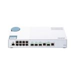 image produit QNAP QSW-M408-2C QSW-M408-2C, 8 Port 1Gbps, 2 Port 10G SFP+/ NBASE-T Combo, 2 Port 10G SFP+, Web Management Switch
