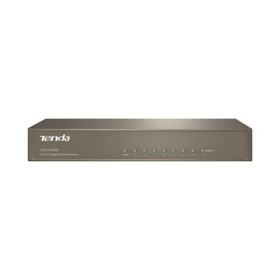 image Tenda Switch Ethernet 8 Ports Gigabit 10/100/1000 Mbps, Switch RJ45 de Réseau Domestique, 4KV Contre-Foudre, Plug & Play, Aucune Configuration Requise, Cadre Métallique(TEG1008D)