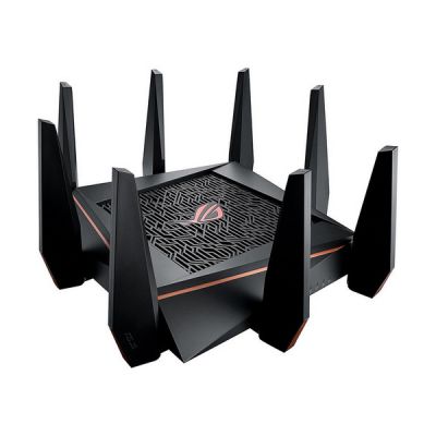 image ASUS ROG GT-AC5300 - Routeur Gaming Wi-Fi Ai mesh / AC 5300 Mbps Triple Bande MU-MIMO avec ROG Gaming Center, Sécurité Game IPS par TrendMicro