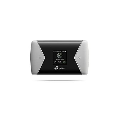 image TP-Link Wi-Fi Routeur Mobile 4G+ LTE (Cat.6) M7450: Débit 4G+ de 300 Mbps, Hotspot 4G, Batterie Rechargeable 3000 mAh, Écran LCD Couleur - Noir，Déverrouillé compatible toute SIM