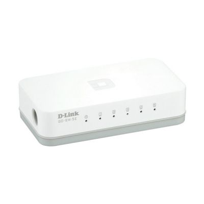 image D-Link GO-SW-5E Switch 5 Ports Ethernet 10/100mbps - Idéal Partage de Connexion et Mise en Réseau Small/Home Office