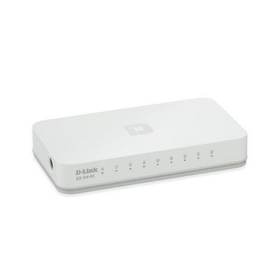 image D-Link GO-SW-8E Switch 8 Ports Ethernet 10/100mbps - Idéal Partage de Connexion et Mise en Réseau Small/Home Office