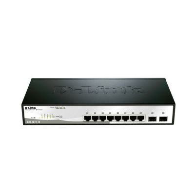 image D-Link DGS-1210-10 Switch Smart+ 8 Ports Gigabit + 2 Ports SFPF - Idéal pour Entreprise Administration et Réseaux Gérés