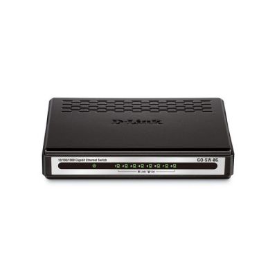 image D-Link GO-SW-8G Switch 8 Ports Gigabit 10/100/1000mbps - Idéal Partage de Connexion et Mise en Réseau Small/Home Office