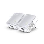 image produit TP-Link CPL 600 Mbps et Ports Ethernet, Prise CPL Kit de 2, Compatible avec tous les Anciens Modèles et toutes les box internet, Blanc, TL-PA4010 KIT