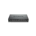 image produit D-Link DES-108 Switch 8 Ports Ethernet Metallique 10/100mbps - Idéal Partage de Connexion et Mise en Réseau Small/Home Office Noir