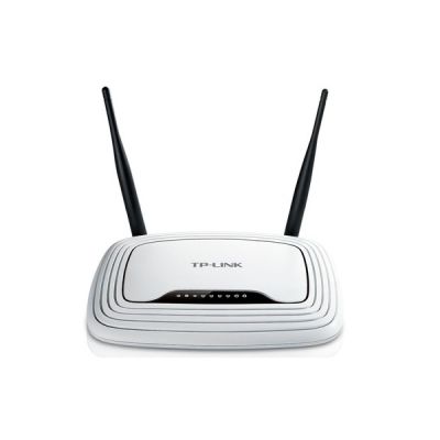 image TP-Link Routeur WiFi N300 Vitesse WiFi jusqu'à 300 Mbps, WiFi bande de 2,4GHz, 5 ports (4 ports Ethernet ), 2 antennes externes, Contrôle parental, QoS, TL-WR841N Blanc, single band
