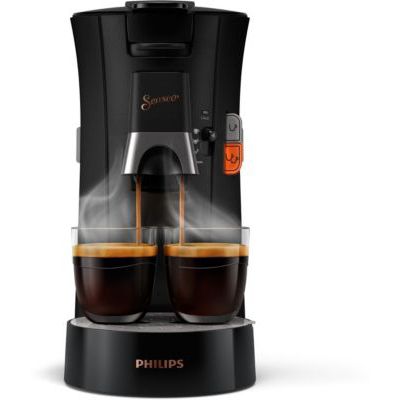 image Philips CSA240/61 Machine à Café à Dosettes SENSEO Select Eco, Intensity Plus, Crema Plus, Fonction Memo - Noir
