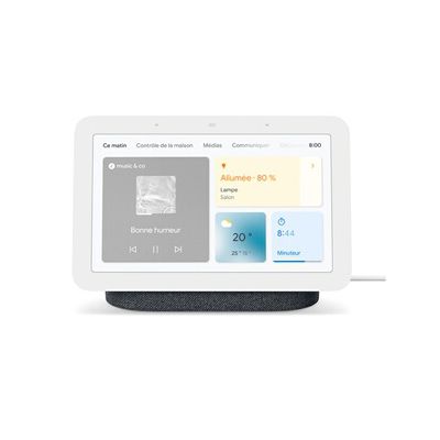 image Enceinte intelligente Google Nest Hub 2è génération - Ecran connecté avec Assistant Google - couleur Charbon