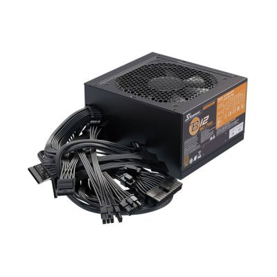 image Seasonic B12 BC 750 W Non-Modular PSU, ATX 12 V, 80 Plus Bronze Certified PC Power Supply with Fixed Cables