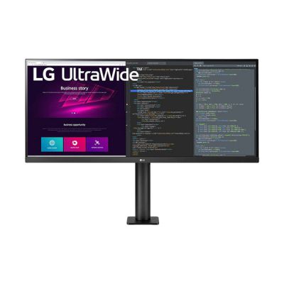 image LG Electronics LG ERGO UltraWide 34WN780P-B Ecran PC ultra large 34' - dalle IPS résolution UWQHD (3440x1440), 5ms 75Hz, HDR 10, sRGB 99%, AMD FreeSync, pied ergonomique réglable, haut-parleurs