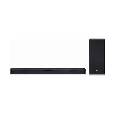 image LG SL5Y Haut-Parleur soundbar 2.1 canaux 400 W Noir - Haut-parleurs soundbar (2.1 canaux, 400 W, DTS Digital Surround,Dolby Digital, 45 W, 220 W, avec Fil &sans Fil) SL5Y.DEUSLLK