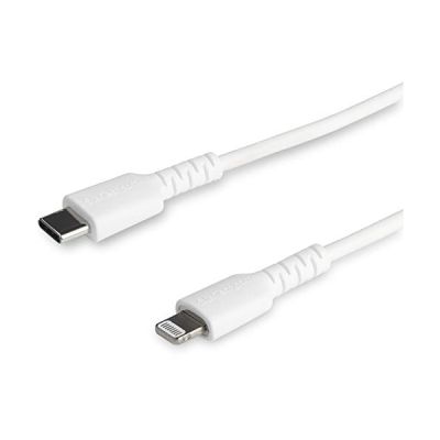 Câble USB-C vers Lightning bLANC Robuste 2 m - Câble de Charge/Synchronistation USB Type C vers Lightning Fibre Aramide - iPad/iPhone 12 Certifié Apple MFi (RUSBCLTMM2MW)